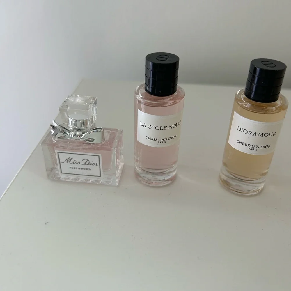 Dior Samples— Rouge Dior lipstick , 3 perfume samples with white Dior sample bag - Picture 3 of 3